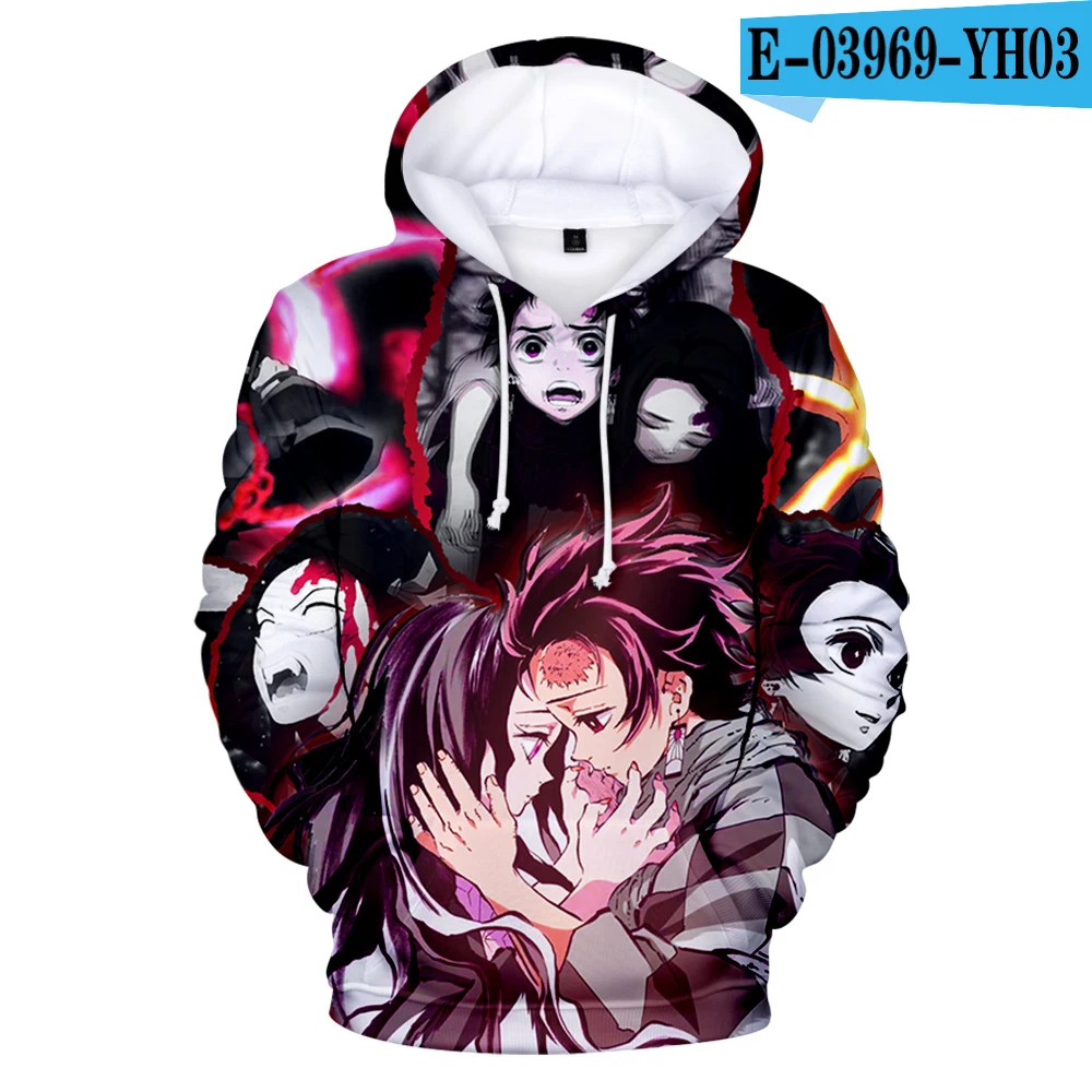 3D Горячая личность 3D прибытие Demon Slayer Kimetsu no Yaiba толстовки Толстовка модный дизайн для мужчин/мальчиков осень зима толстовка - Цвет: 3D