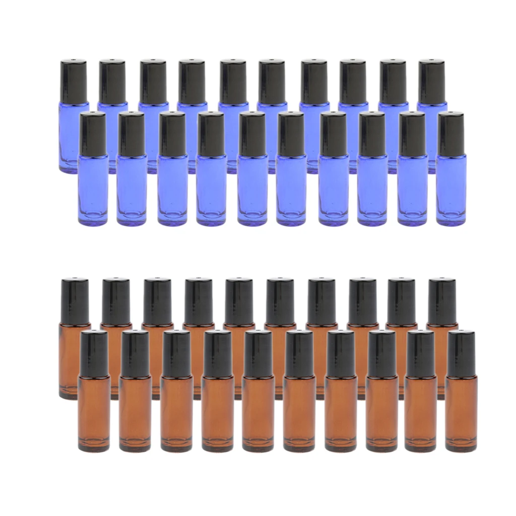 Пустые стеклянные флаконы для эфирных масел 40x5 мл духов жидкие макияжа подходят