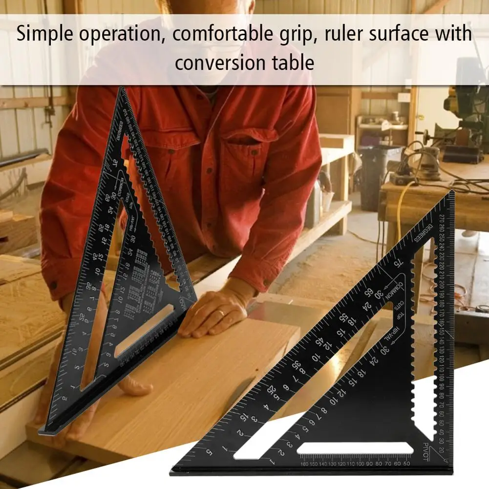 Треугольная линейка из алюминиевого сплава набор квадратных 12 дюймовых