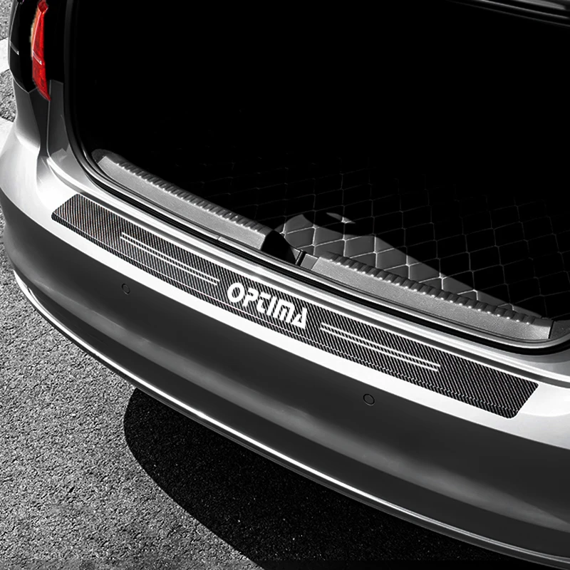 Наклейка из углеродного волокна для защиты заднего бампера kia optima k5 2014 2015 2016 2017 2018