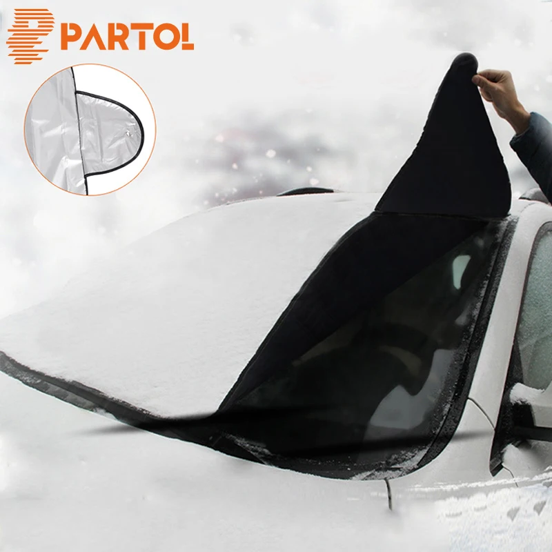 Partol серебряное покрытие УФ отражатель универсальная защита лобового стекла автомобиля зонтики автомобильной тепла потребление перед окном снег щит