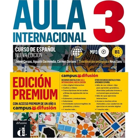 

Difusión Broadcasts Aula Int 3 Nueva Edición Libro Del Alumno + CD + Prem B1 Collective Libros en español İspanyolca books