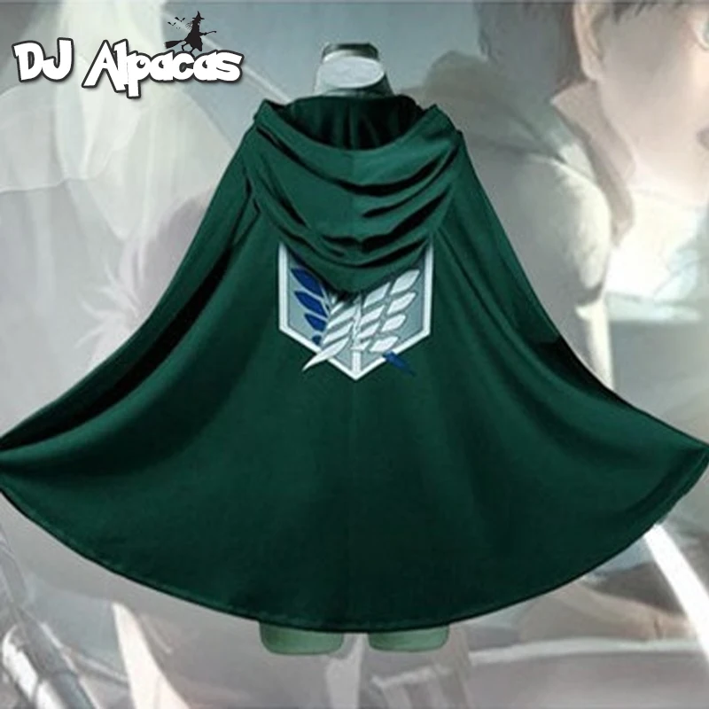 

On Sale Anime Attack on Titan Cloak Shingeki no Kyojin Scouting Legion Aren / Levi Capes Cosplay Costume