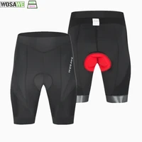 wosawe pro cycling shorts upgrade 5d gel pad shockproof non slip bicycle shorts reflective breathable summer tights shorts men