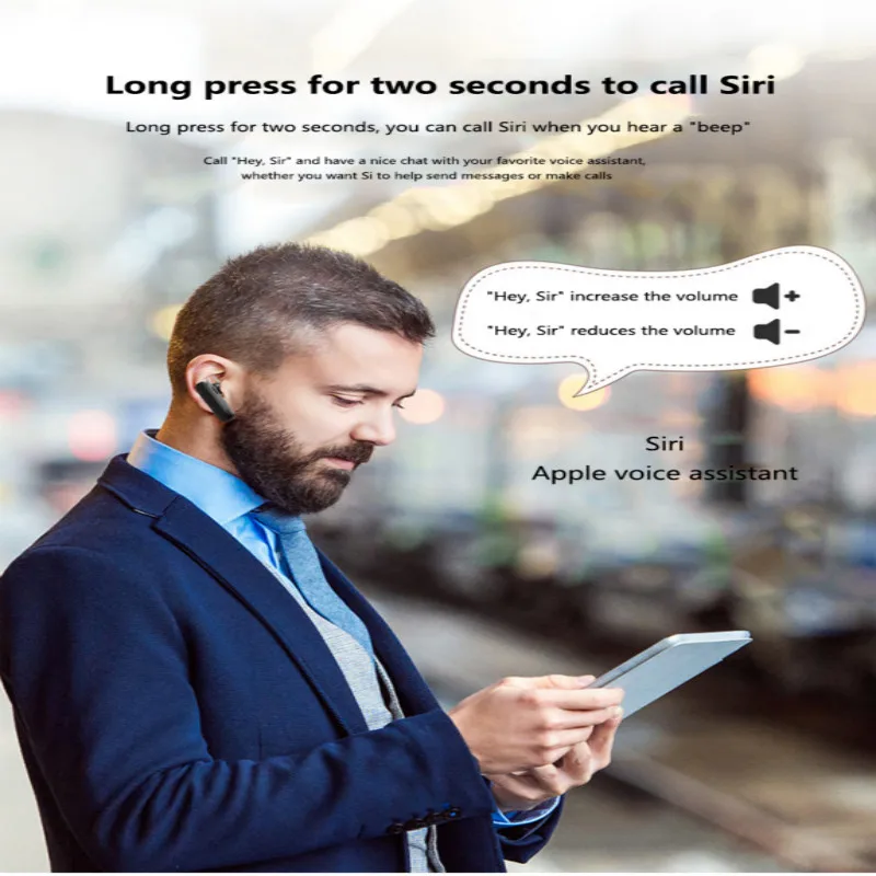 Беспроводные Bluetooth наушники бизнес гарнитура автомобильный наушник Hands Free с