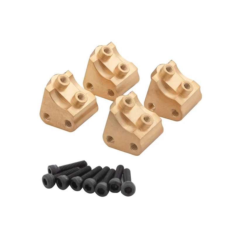 

4Pcs Brass Front & Rear Axle Lower Shock Linkage Link Mount for Axial SCX10 II 90046 90047 1/10 RC Crawler Car Parts