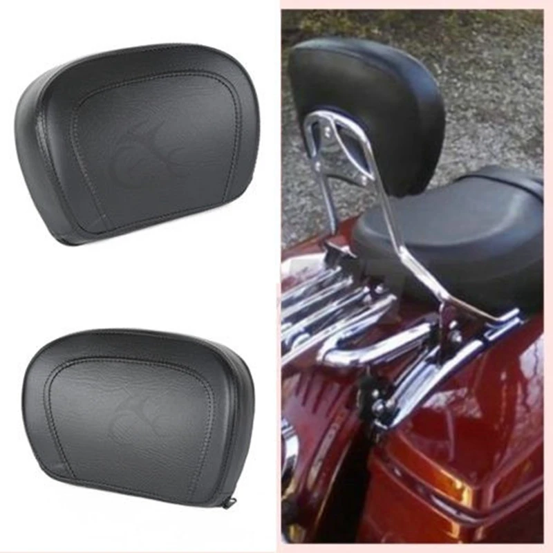 

Motorcycle Sissy Bar Backrest Pad For Harley Touring Road King Street Electra Glide Street Road Glide FL FLHT FLHX 1997-2020