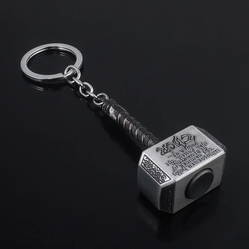 SG Marve l Thor's Hammer брелок вращение Мстители Брелки Человек-паук Железный человек танос Капитан Америка Llavero автомобильный брелок ювелирные изделия