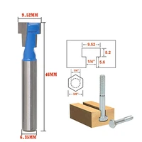 free shipping 1pcs 14 6 35mm shank high quality t slot cutter router bit for 14 hex bolt
