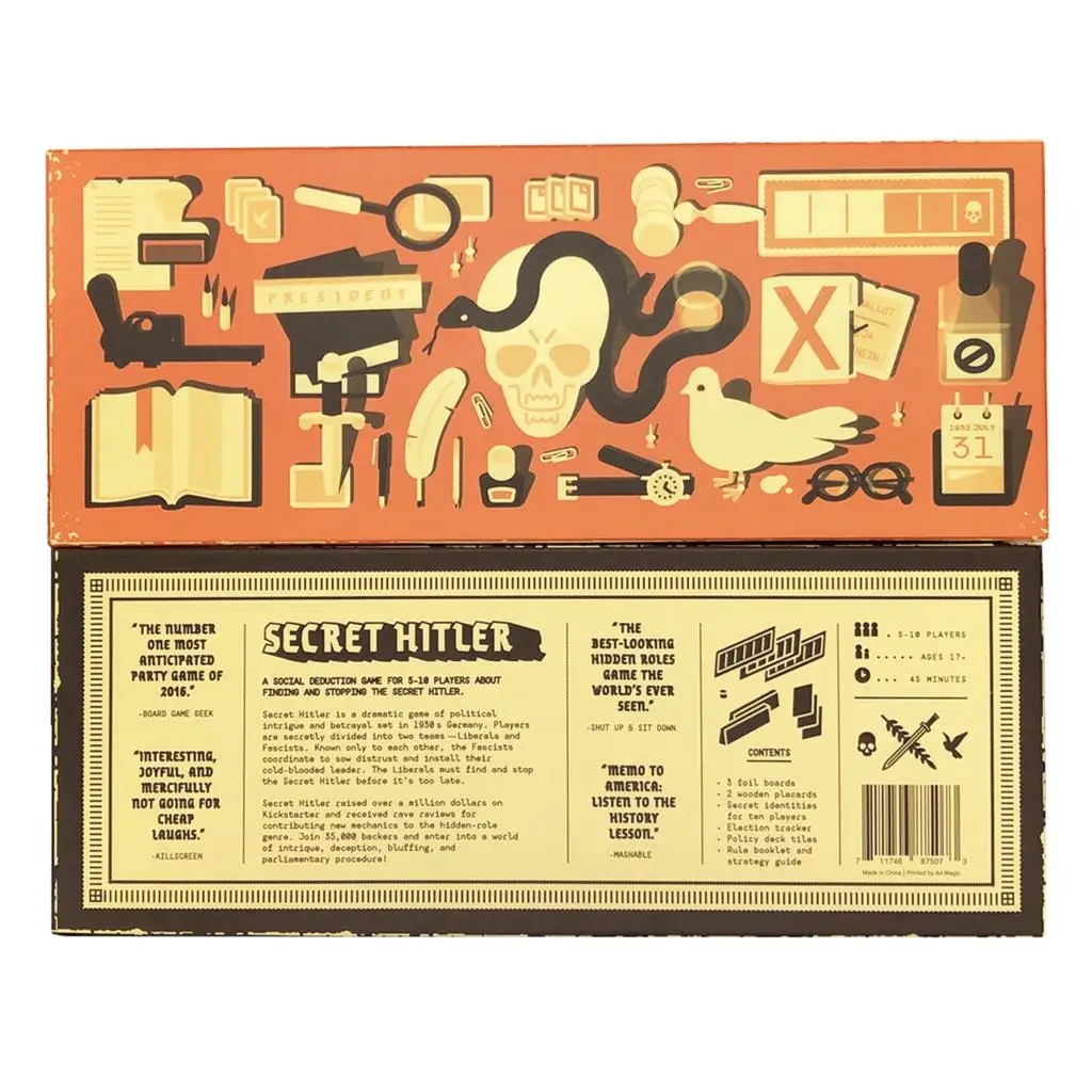 

Секретная настольная игра, 5-10 игроков, английская версия, стратегическая Вечерние