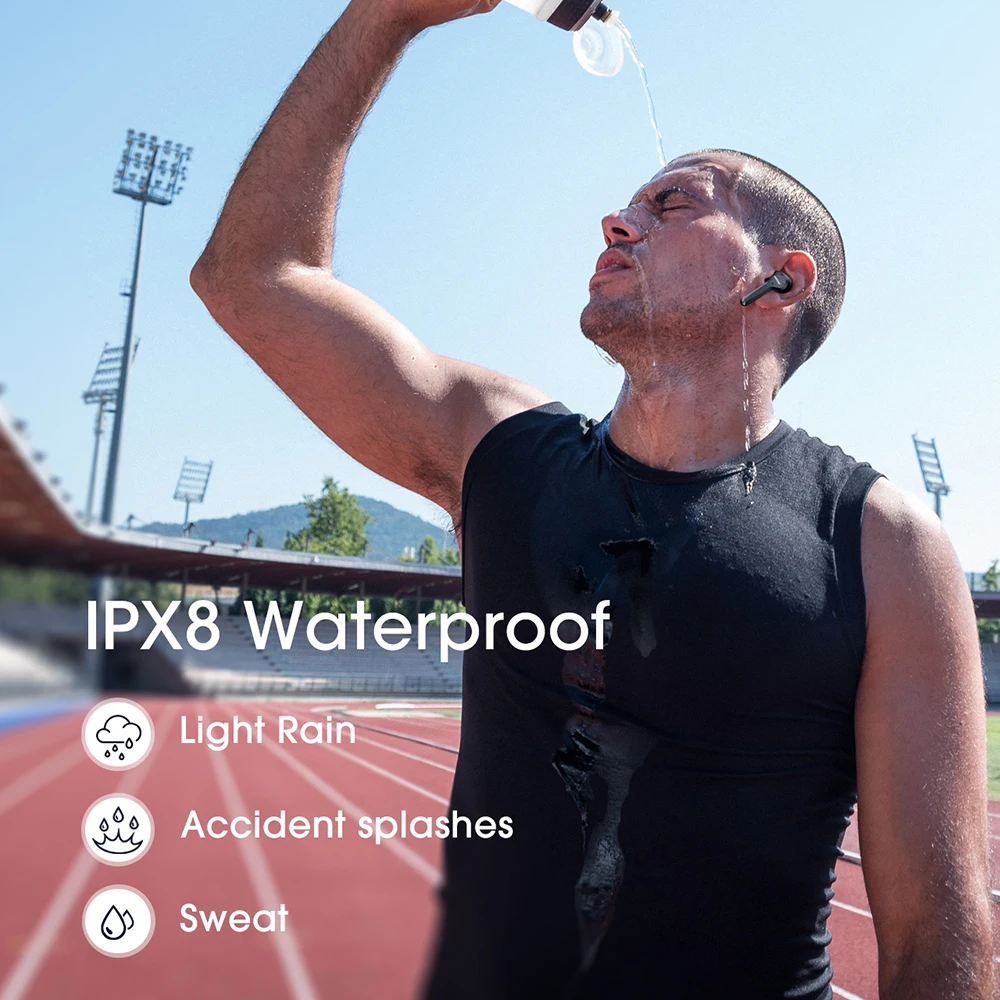 Водонепроницаемые беспроводные наушники Mpow M9 IPX7 Bluetooth 5 0 40 часов воспроизведения