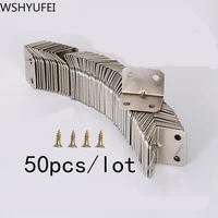 50pcslot corner iron wood table and chair cabinet fixed connection 90 degree right angle iron plate support l type hardware