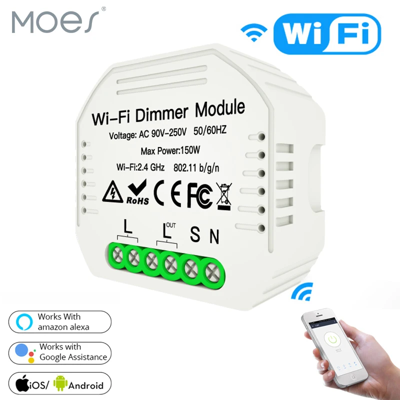 Умный Светодиодный светильник DIY с Wi Fi затемняющий переключатель Smart Life/Tuya