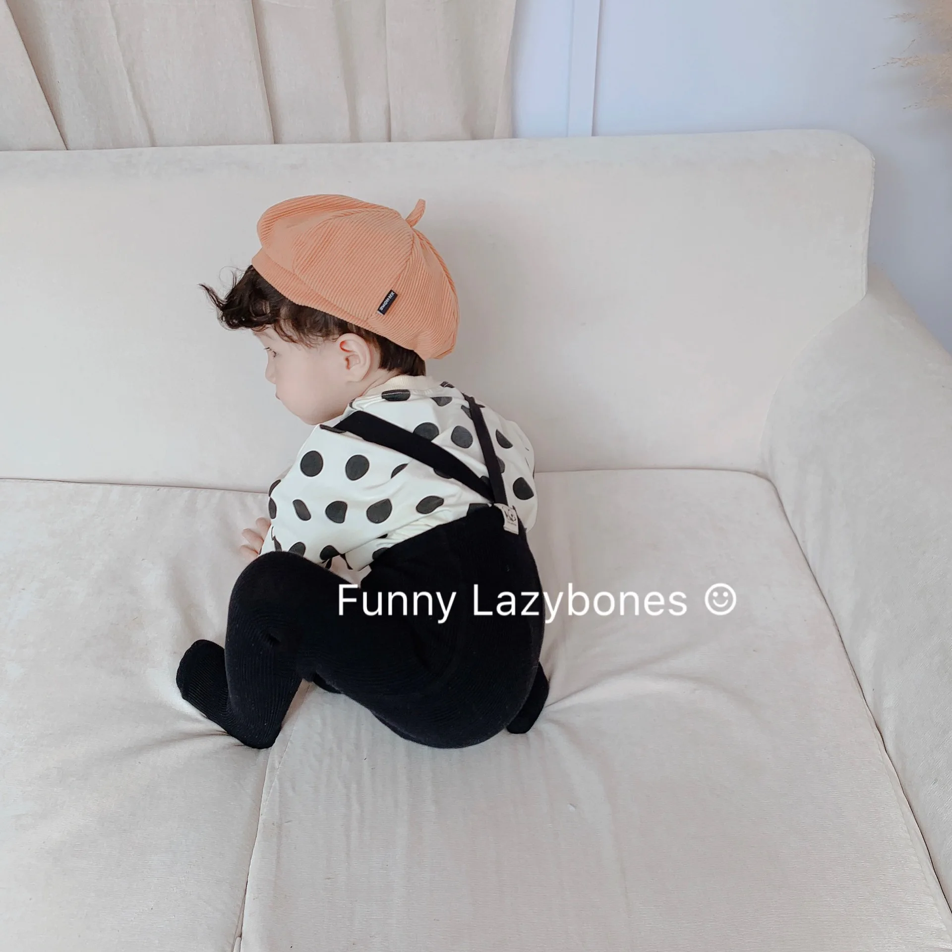 

Children's Pantyhose Spring and Autumn Baby Solid Color Strap Pantyhose High Waist Belly Button Cotton Pantyhose Tight Leggings