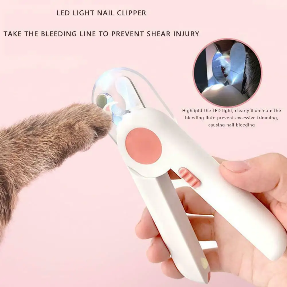 

Pet Nail Claw Cutter LED Light Grooming Scissors Cats Nails Clipper Trimmer Small Dog Nail Clippers Pet Claw Nail Supplies
