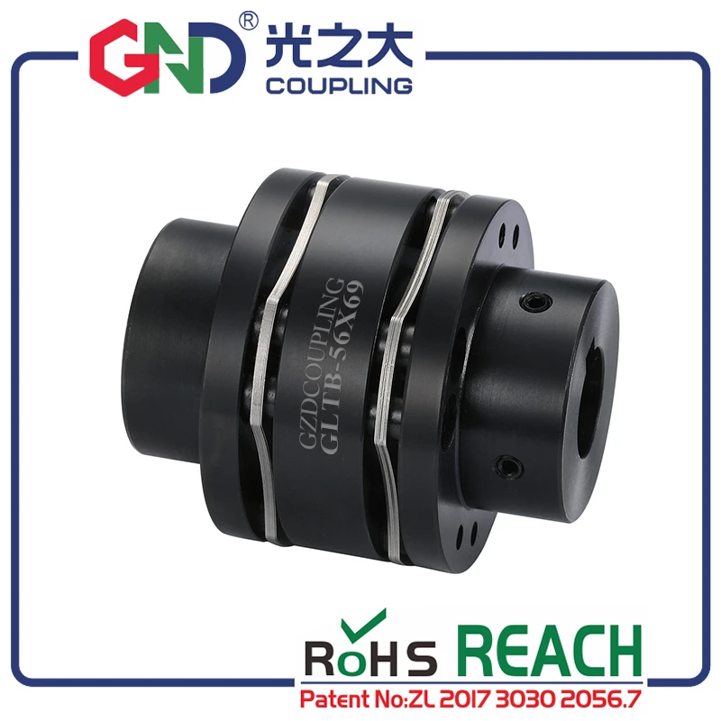 Стальная муфта 45 # Гибкая 8 винтов Двойная диафрагма нулевая обратная реакция