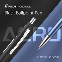 1pc pilot acroball ballpoint pen bac 50mf retractable black pen smooth writing point 0 30 5mm metal penholder office supplies