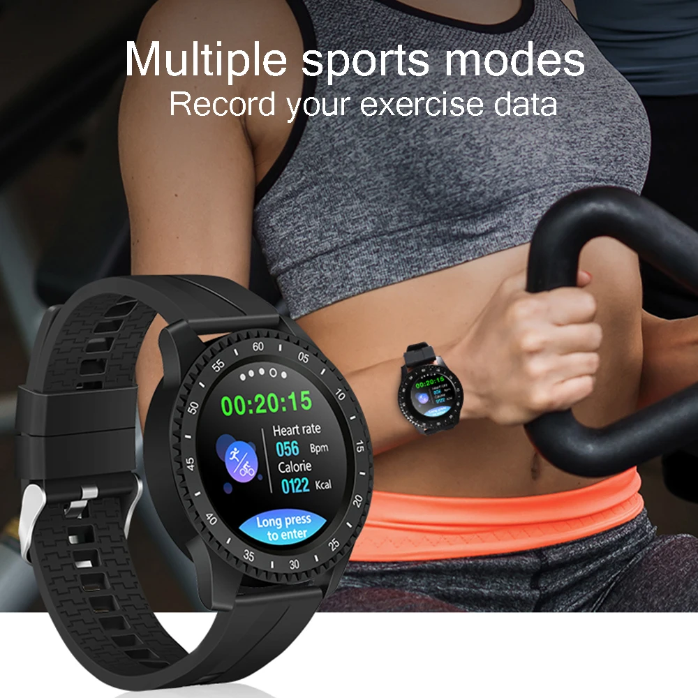 F17 Bluetooth Смарт-часы с пульсометром и датчиком артериального давления спортивный