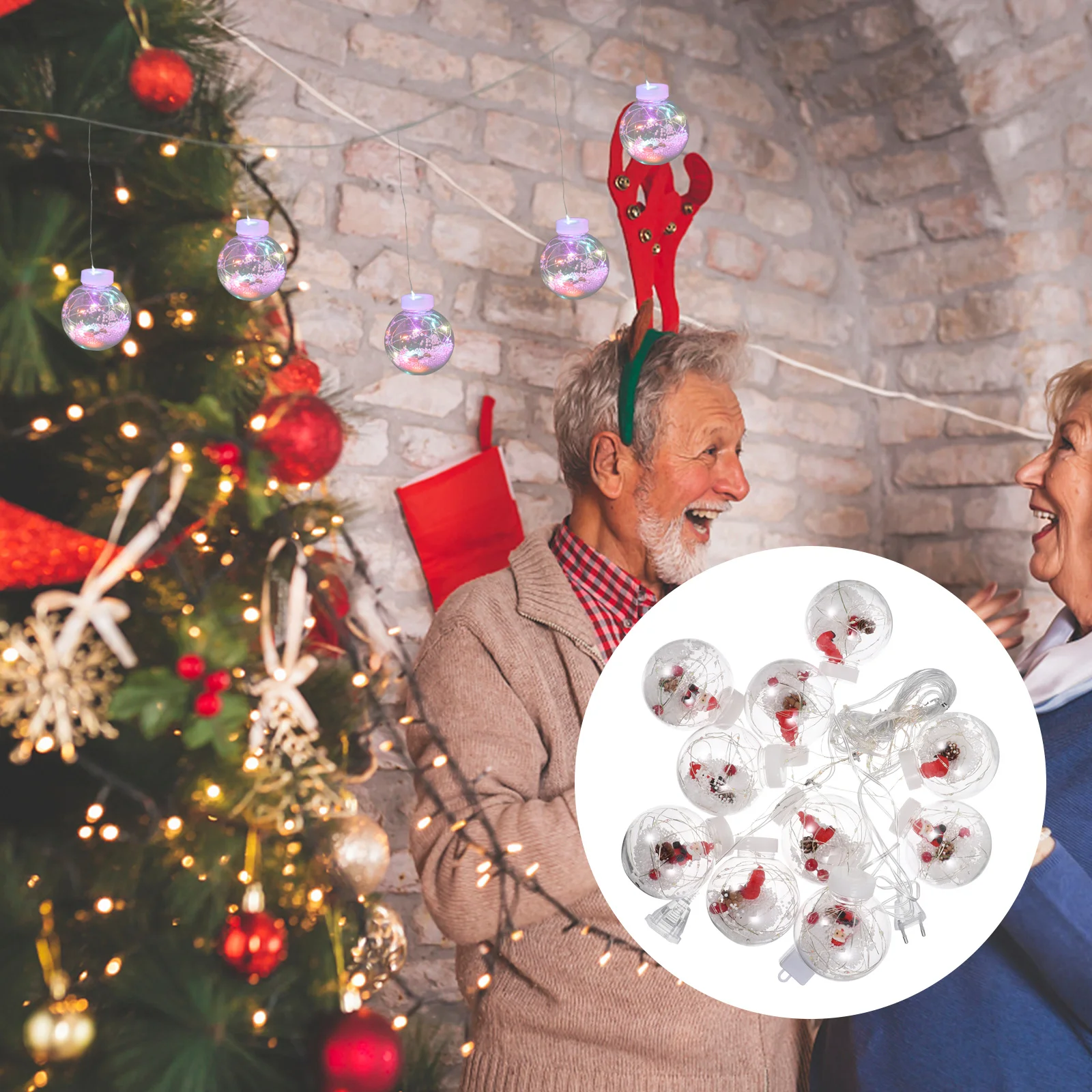 

1 шт. светодиодный ная гирлянда, Рождественская Праздничная гирлянда (вилка разных цветов)