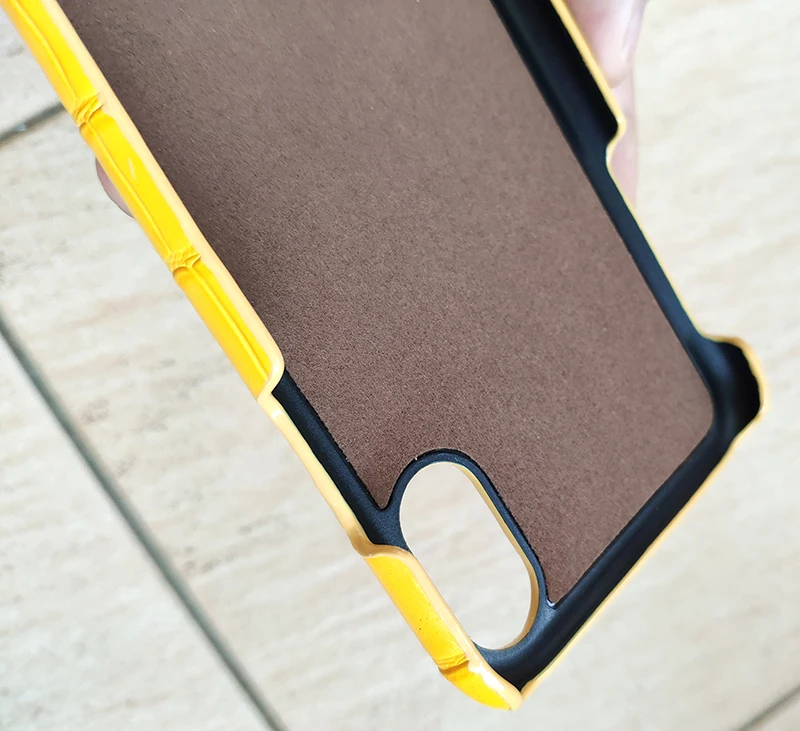 Крокодиловая кожа, натуральная кожа, деловой чехол для iPhone X, XR, XS, 11 Pro, MAX, Настоящая Натуральная Воловья кожа, кнопка, Открытый Чехол для телефона