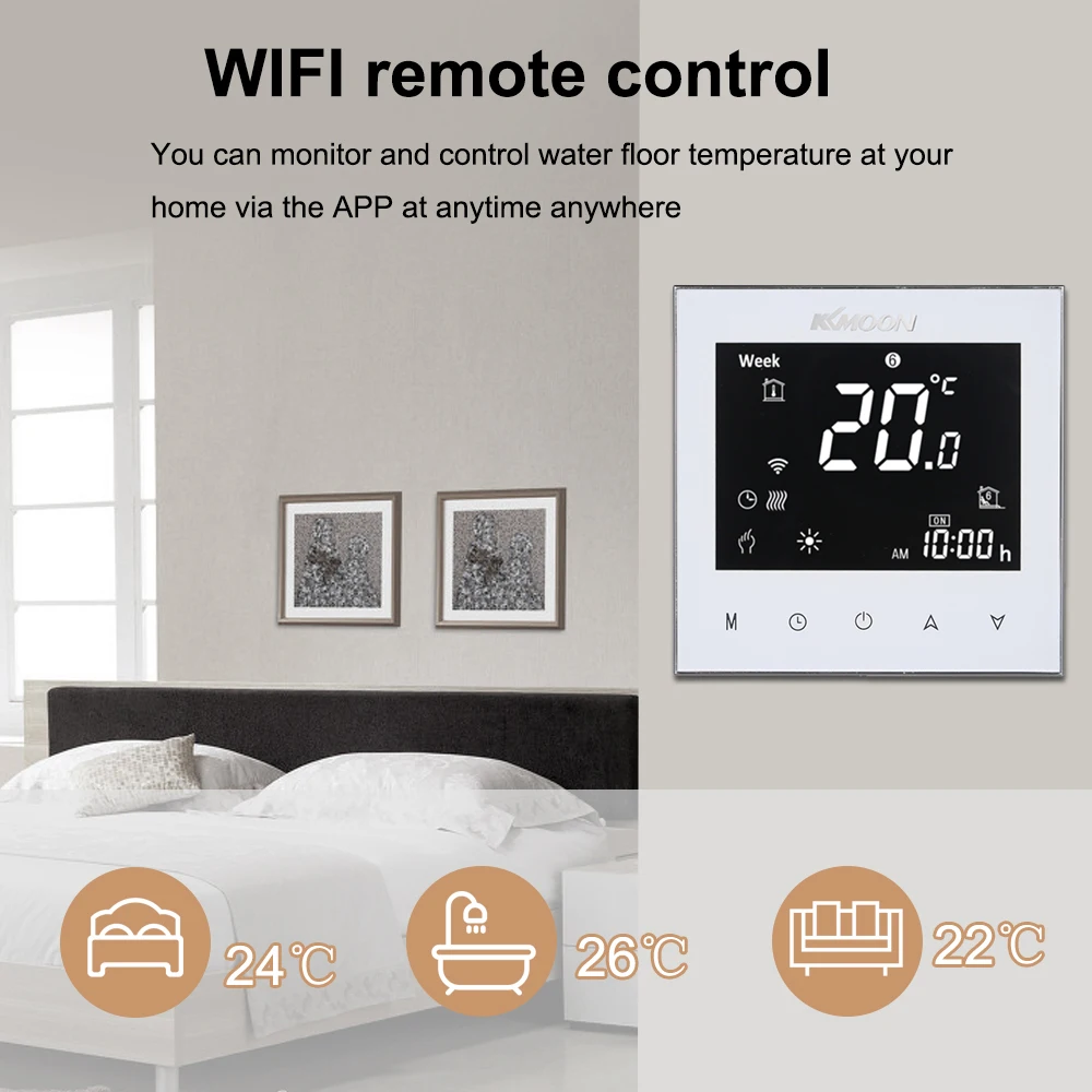 Air Sensor WiFi Smart Voice Control Touchscreen Temperature Controller Works with Amazon Alexa/Google | Обустройство дома