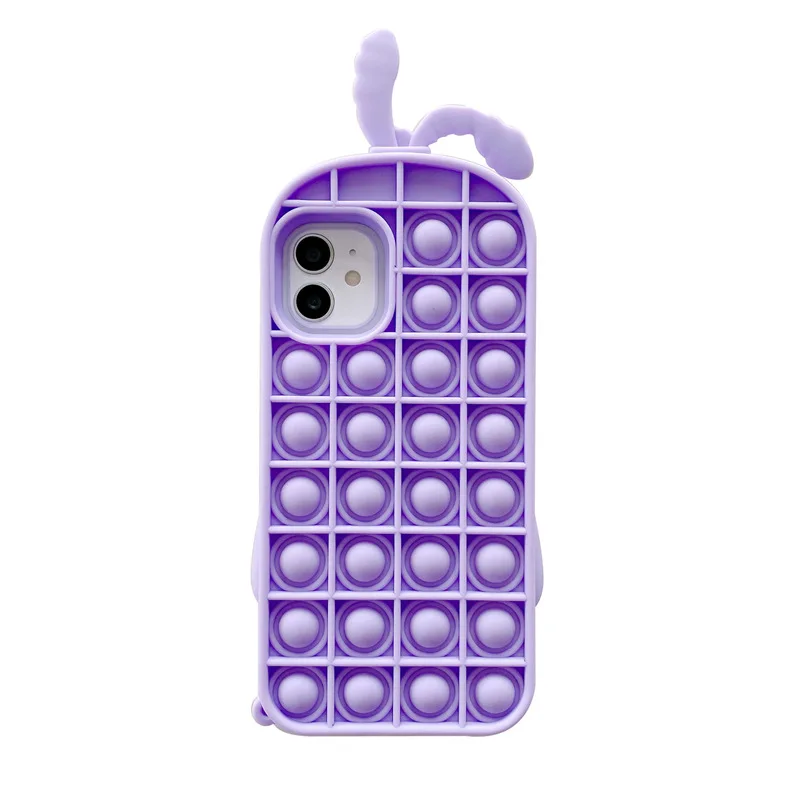 

Mobile Phone Case Bubble Popper Toy Pop Can for IPhone 7 8 Relieve Stress Phone Case Push-Type for IPhone 12 Pro Max Protective