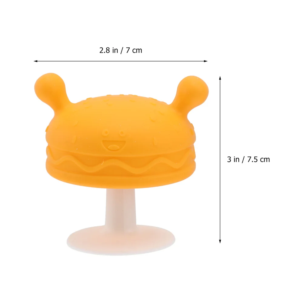 

3Pcs Baby Molar Teether Silicone Self-Soothing Adorable Teething Accessory