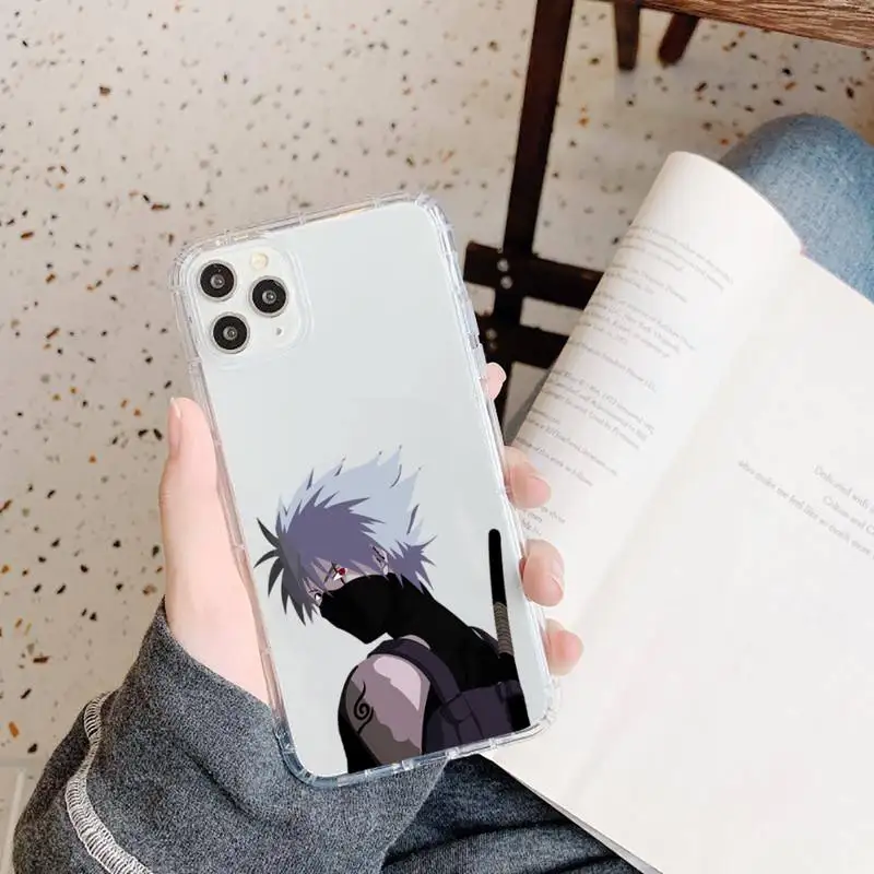 

Kakashi japan Anime cool Phone Case Transparent for iPhone 11 12 mini pro XS MAX 8 7 6 6S Plus X 5S SE 2020 XR