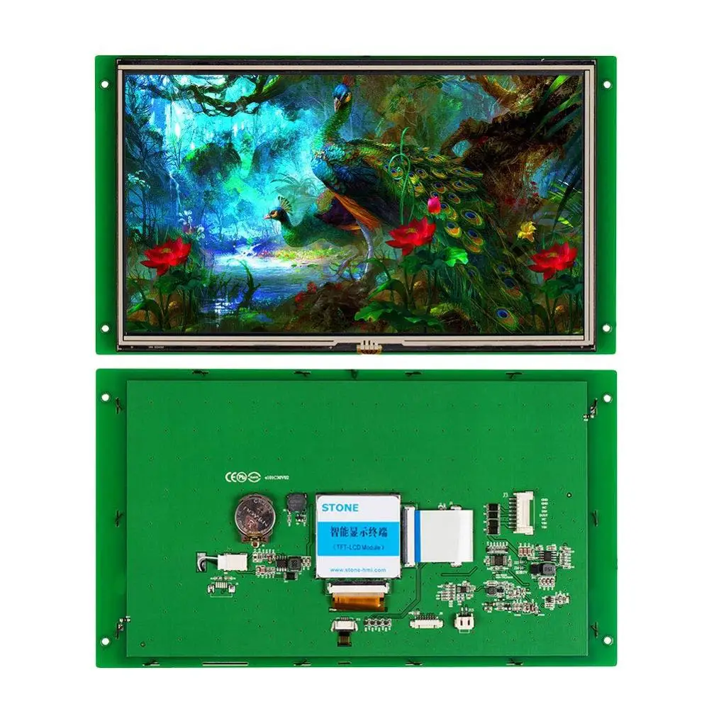 10.1 Inch HMI Resistive Touch Screen Panel TFT LCD with Intelligent Controller for Industrial Use 100PCS