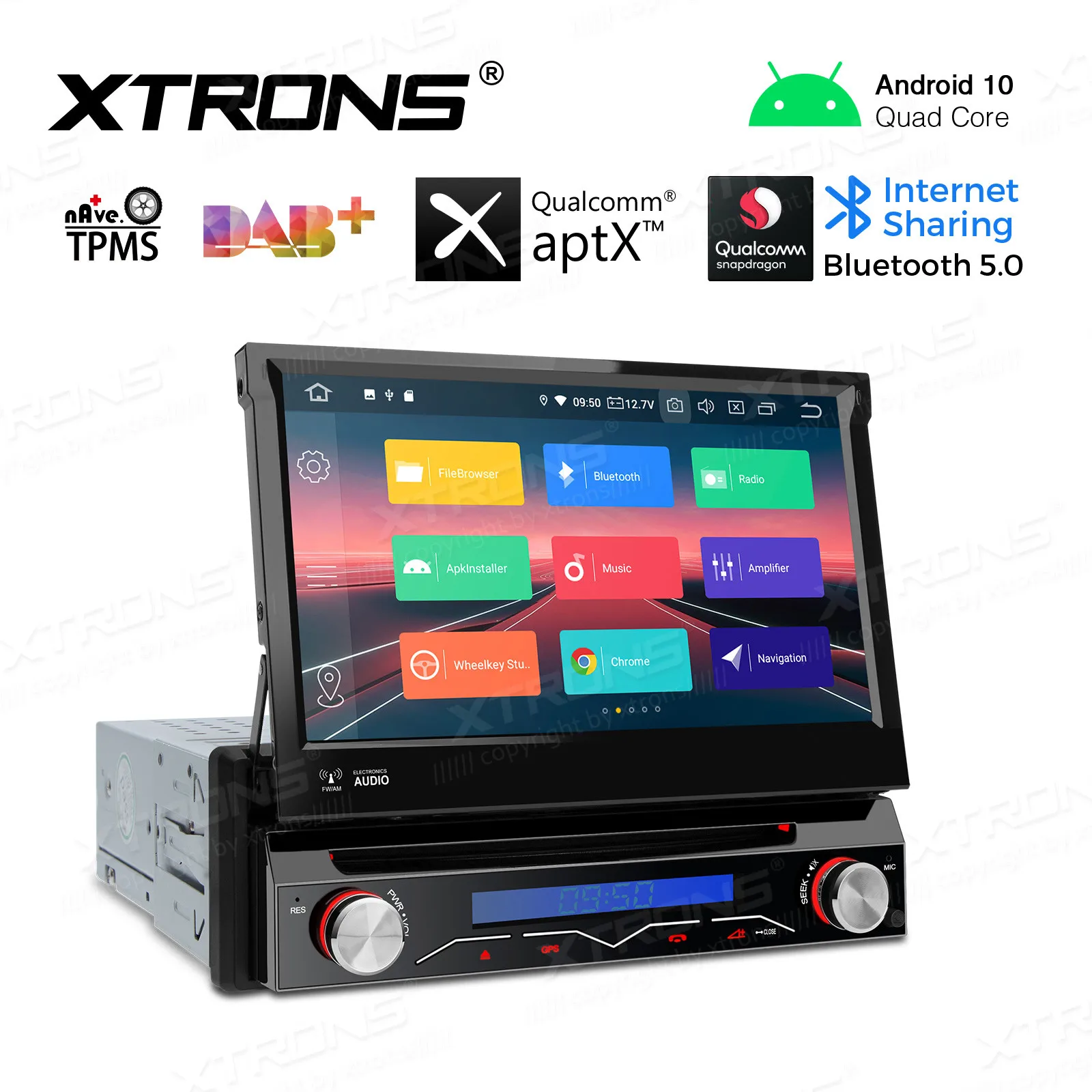Автомобильная Мультимедийная система плеер на Android 10 0 с 7 &quotэкраном GPS съемной