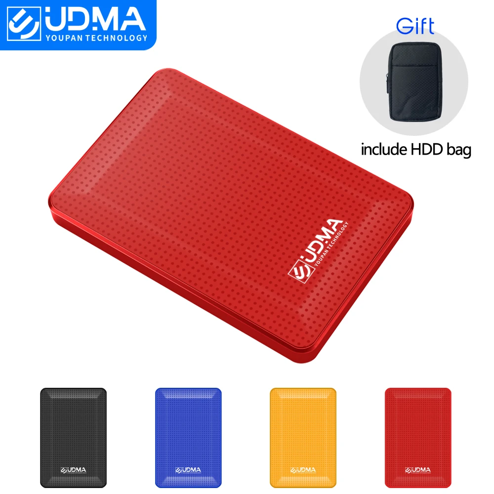 UDMA 2.5'' External Hard Drive Disk USB3.0 HDD 120G 160G 320G 500G 1TB 2TB HDD Storage for PC, Mac,TV include HDD bag gift