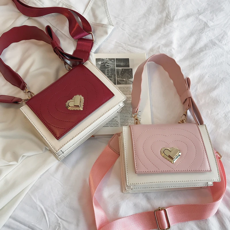 

Милая женская сумка-тоут с бантом, модная новая качественная кожаная женская дизайнерская сумка, дорожная сумка-мессенджер контрастных цве...