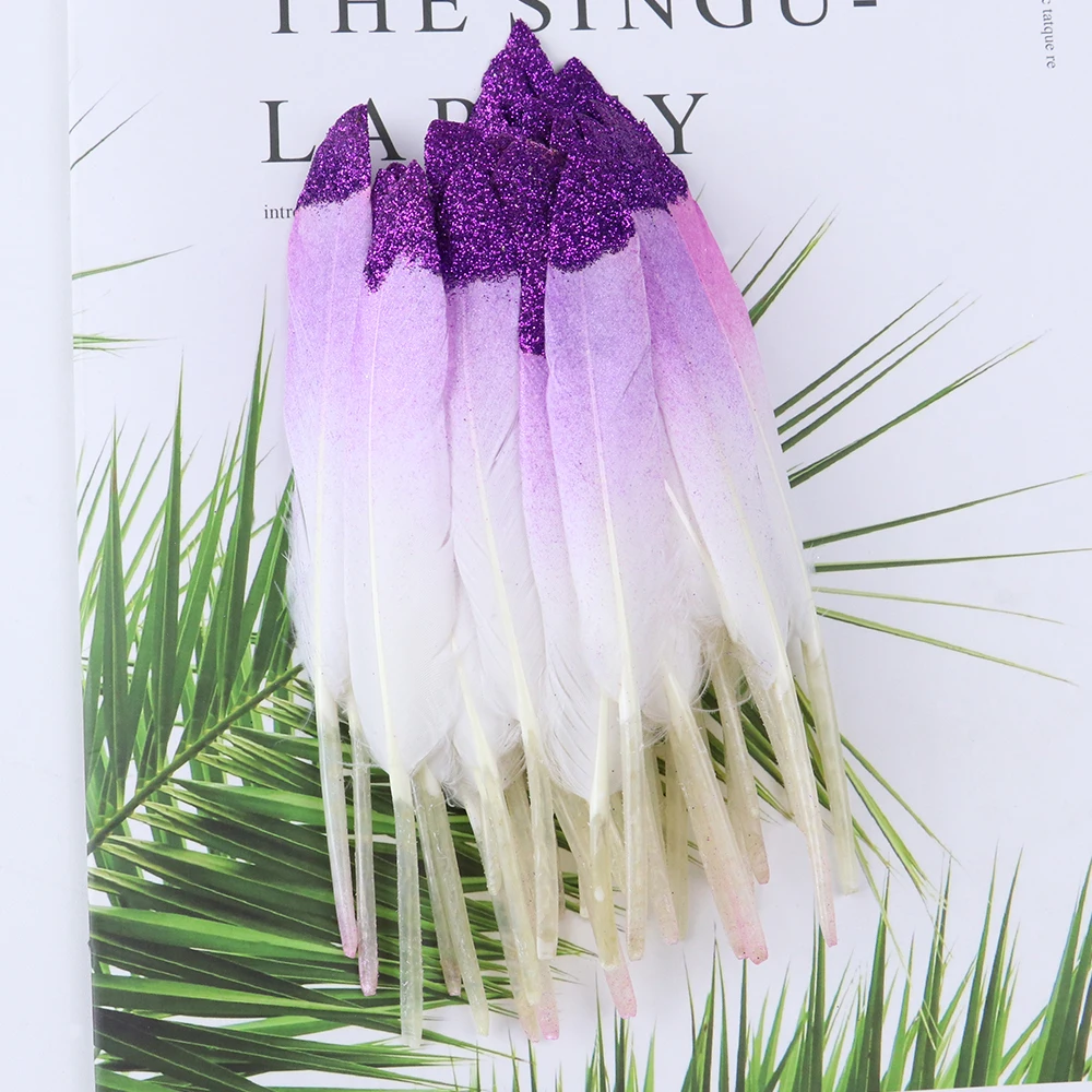 Сделай сам карнавальный костюм аксессуар шляпа спрей красочные гусиное перо