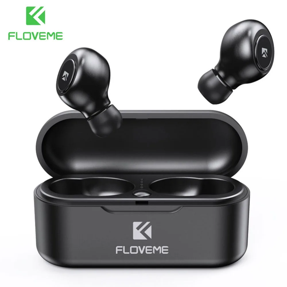 FLOVEME Mini TWS5.0 Bluetooth Беспроводные наушники спортивные наушники гарнитура 3D стерео звук наушники микро зарядная коробка