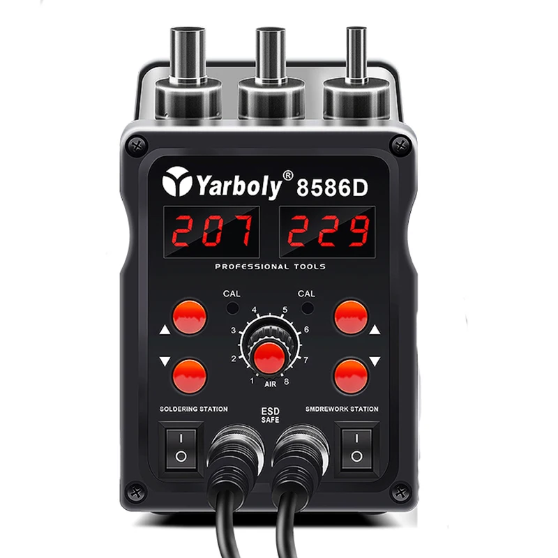 Паяльник Yarboly 8586D паяльная станция с горячим воздухом цифровая BGA для ремонта
