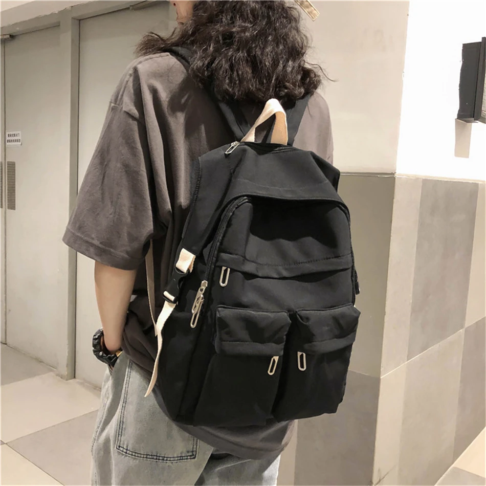 Нейлоновые рюкзаки в студенческом стиле женские водонепроницаемые