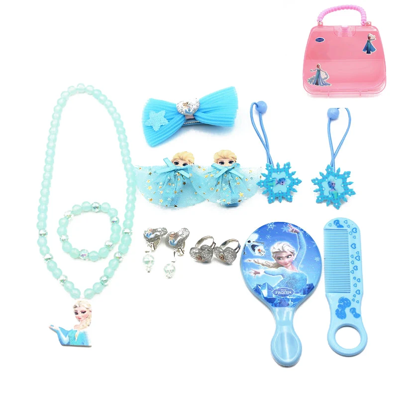 Blue Elsa 12-15 шт./кор. весь набор Минни Маус hello kitty заколки для волос Детские бантики для волос заколки для волос аксессуары - Цвет: Blue Elsa
