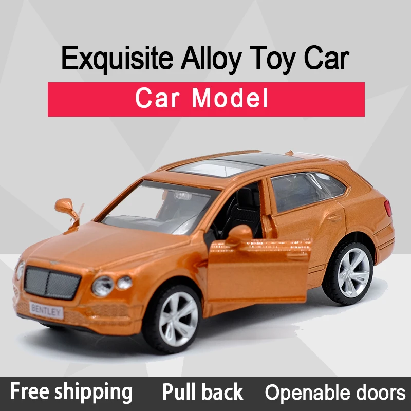 Новое поступление литая модель автомобиля Caipo Bentayga из сплава игрушка с откидной