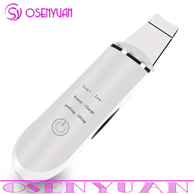 

Facial Cleansing Skin Spatula Peeling Beauty Instrument Ultrasonic Scrubber Deep Face Cleaner Ion Acne Blackhead Remove Massager