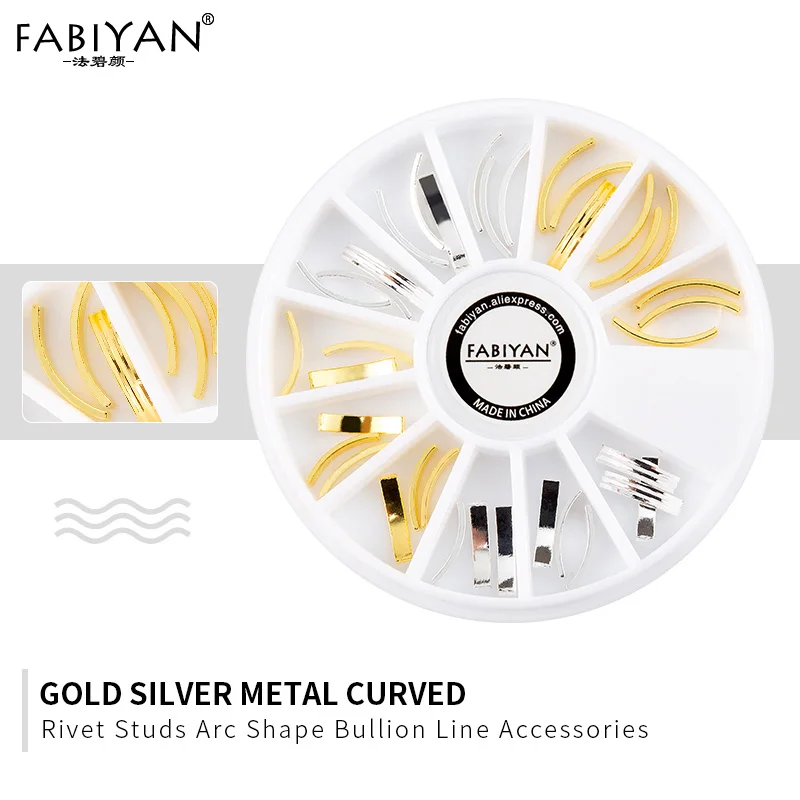 15 4 Color Nail Art Wheel Long Sharp Triangle Rivet Alloy Strip Metal Decoration Accessorie 3D Tips DIY Design Polish Manicure Tool - Цвет: 15