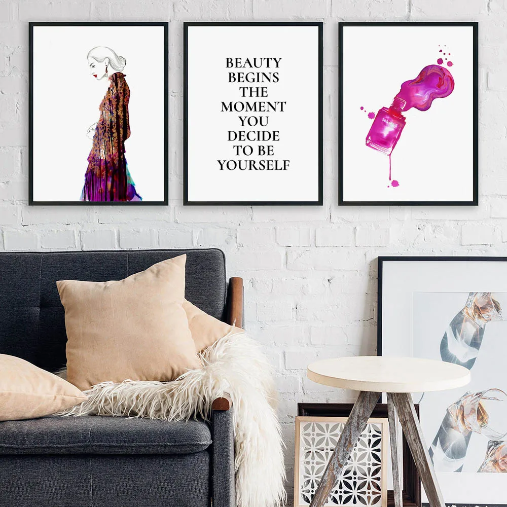 Постеры и принты на высоком каблуке для девочек скандинавские настенные картины