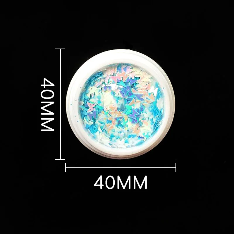 

1 Box Nail Art Shiny Glitter Powder Butterfly Sequin Mix Set Nail Art Makeup Design Tool DIY Nail Creative 3D Decorative Art