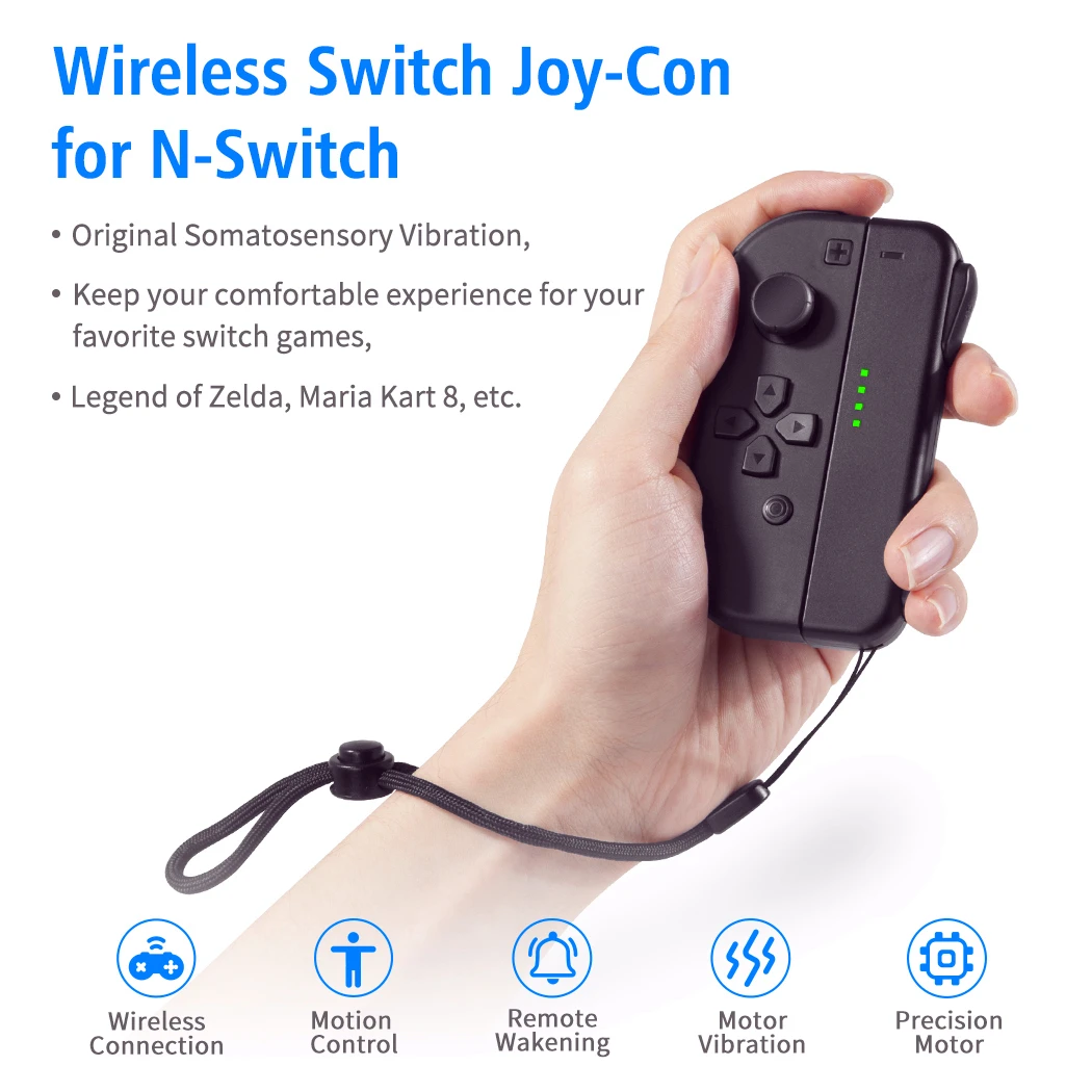 for Switch Controllers Accessories Game Joystick With Wrist Strap L/R Wireless Gamepad | Электроника