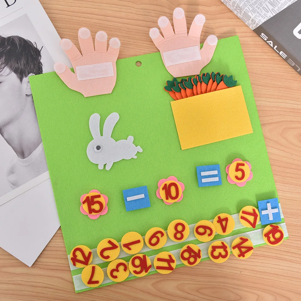 

DIY Wool Felting Kit Math Game Educational Toy for Kids Kindergarten Teaching Cognition Toys Baby Early Education DIY Craft Kit