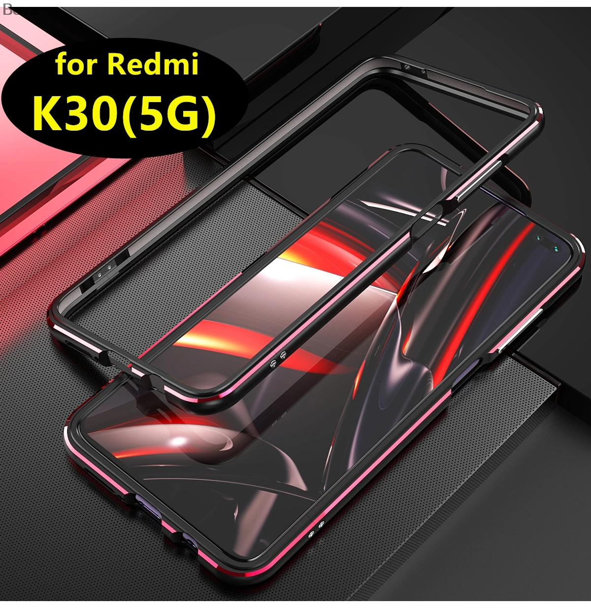 

Чехол для Xiaomi redmi K30 люкс ультра тонкий алюминиевый бампер для Xiaomi redmi K30 5G + 2 пленка (1 Фронтальная + 1 задняя)