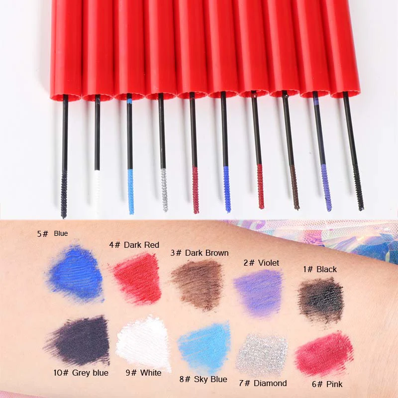 Тушь для ресниц водостойкая 10 цветов 5 мл|Тени век и подводки| |