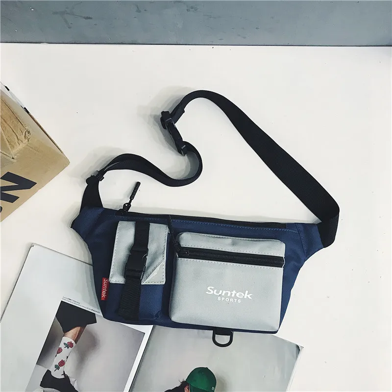 

Simplicity Nylon Chest Pack Bag Waterproof Fanny Purse Chest Fanny Pack Travel Cashier Belt Rock Boys Girl Waist Bag DF50CP