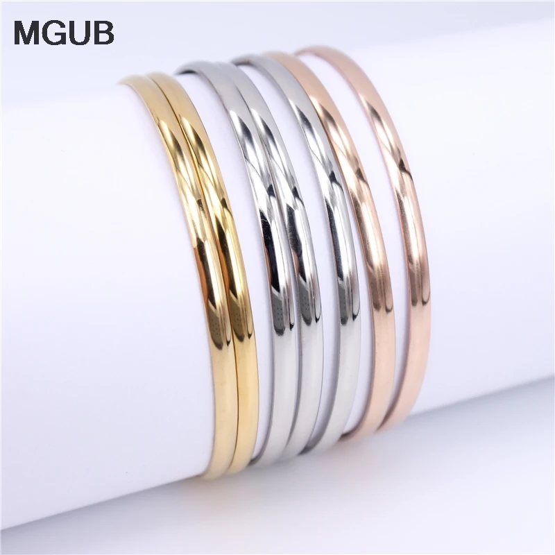 7 шт./компл. ювелирный браслет из нержавеющей стали простой женский милые