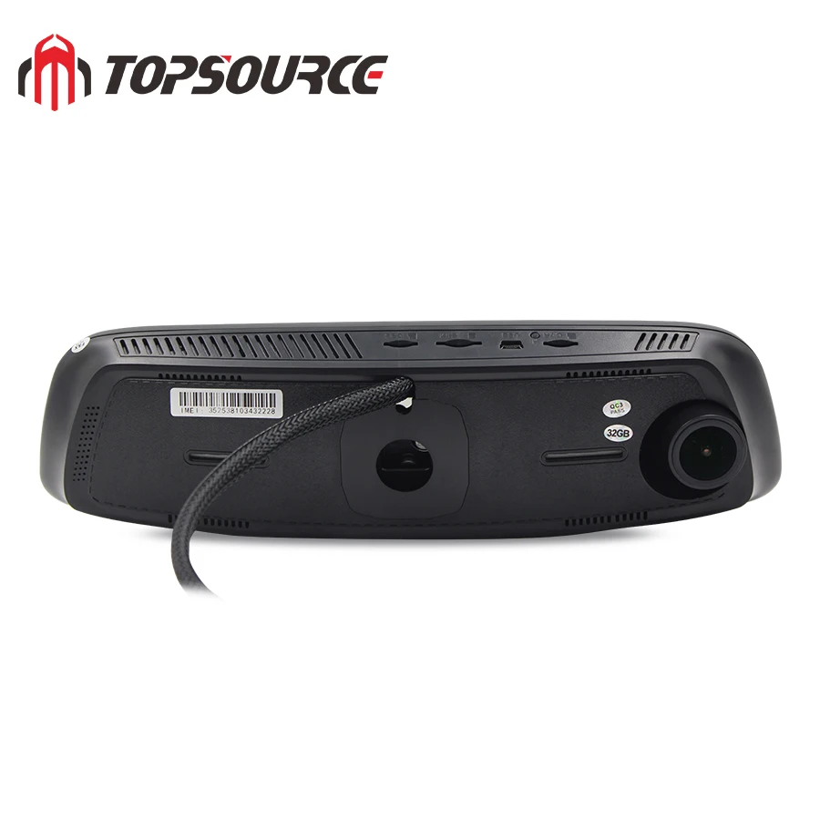 TOPSOURCE 2 + 32G автомобильное специальное зеркало DVR камера 4G Android 7 86 &quotADAS BT Full HD 1080P
