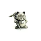 Инструменты для рукоделия на открытом воздухе EDC белый латунный Кот нож бусины шнурок подвески Брелки Аксессуары